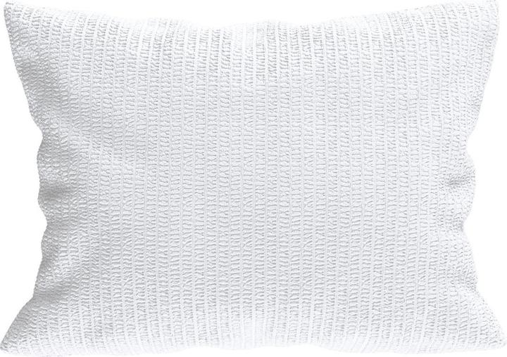 Immagine prodotto Lotus Bettwaren Biancheria da letto in raso Seersucker uni (Copricuscino, 50 x 70 cm)