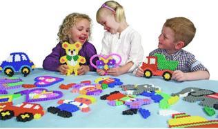 Actual product image Hama Perlen Hama - Maxi beads 400 beads + 2 pin plates (388790)