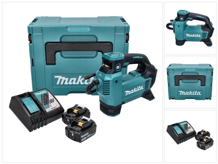 Produktbild Makita DMP 181 RFJ Akku Kompressor 18 V 11,1 bar + 2x Akku 3,0 Ah + Ladegerät + Makpac (11.10 Bar, 22 l)