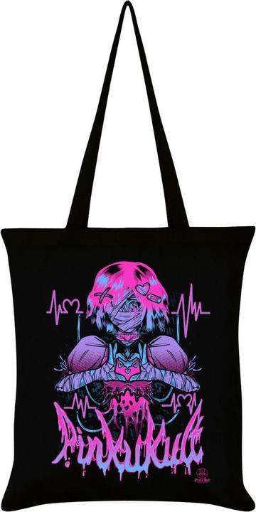 Actual product image Pinku Kult Heartbeat Tote Bag