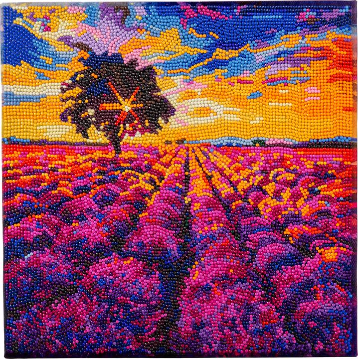 Actual product image Craft Buddy Canvas picture lavender field 30x30 cm