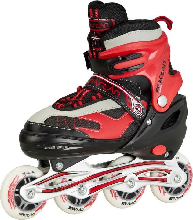 Patin à glace inline pour enfants "2 en 1", rouge,, réglable, 274 (34, 35, 36, 37)