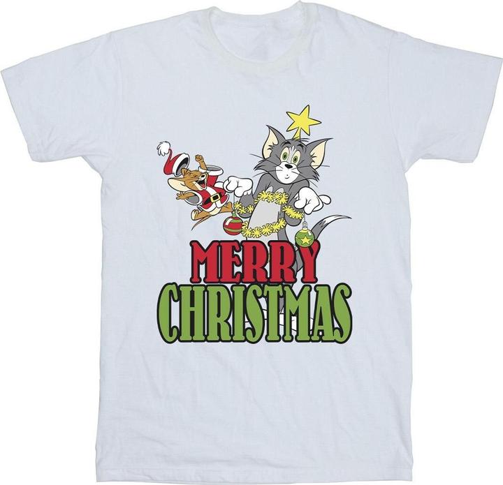 Produktbild Tom & Jerry Merry Christmas Baubles TShirt (L)