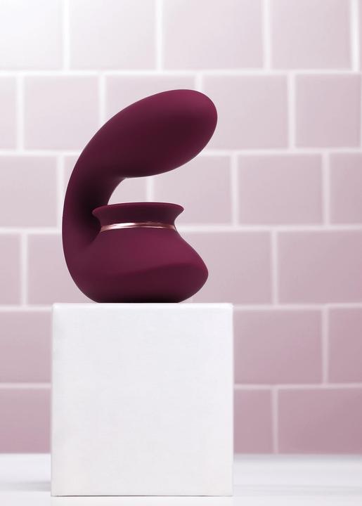 Immagine prodotto Innovation Twitch 3 - Vibratore ricaricabile e aspirante - Silicone - 10 velocità - bordeaux