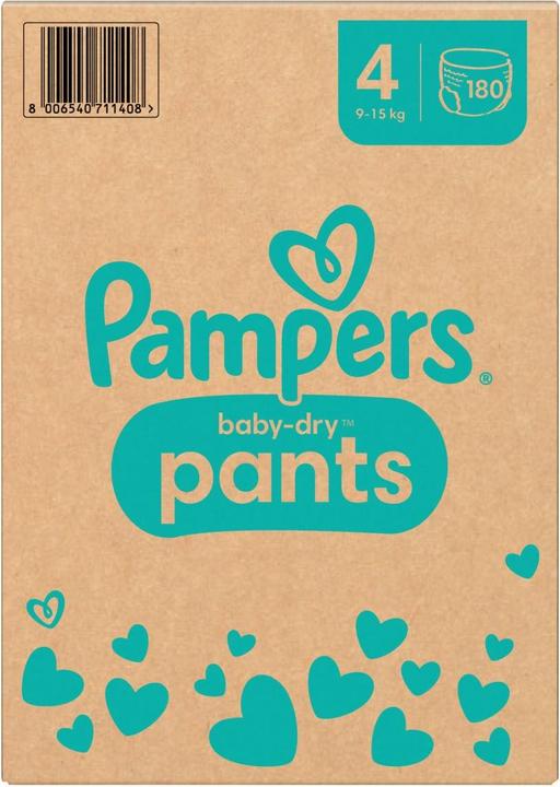 Actual product image Pampers Baby-Dry Pants (Size 4, Monthly box, 180 Piece)
