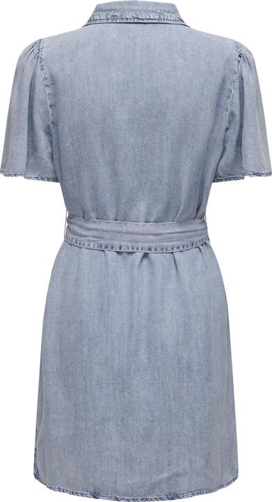 Actual product image Only Regular fit Shirt collar Boxy sleeves Short dress Denim dress (L)