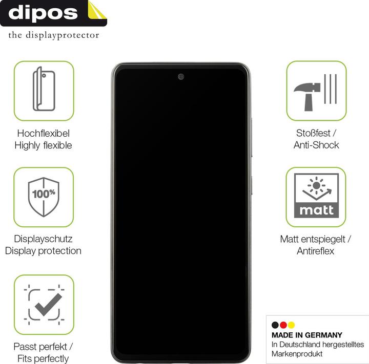 Image du produit Dipos Film de Protection d’écran Full-Cover Anti-reflet (1 pièce(s), Samsung Galaxy A52s 5G)