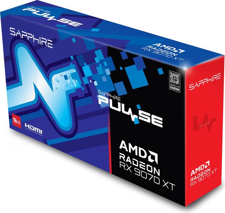 Image du produit Sapphire Pulse Radeon RX 9070 XT Gaming (16 Go)
