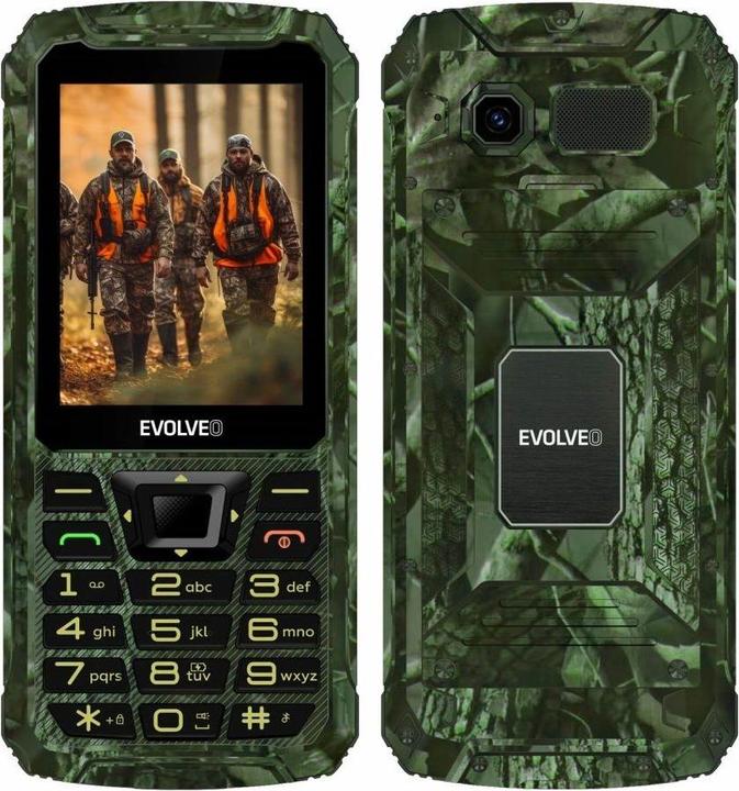 Immagine prodotto Evolveo StrongPhone Z6, 2,8" vodotěsný odolný/2xSIM/2px/micro SDHC/4000mAh/camo (2.80", 2G)