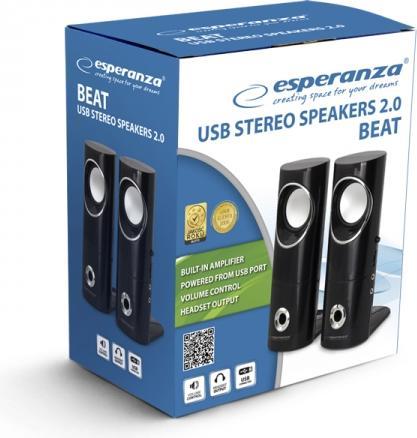 Actual product image Esperanza 2.0 beat speakers