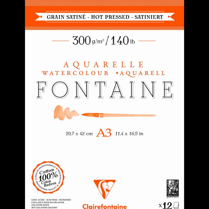 Produktbild Clairefontaine Fontaine Aquarellblock (120 x)