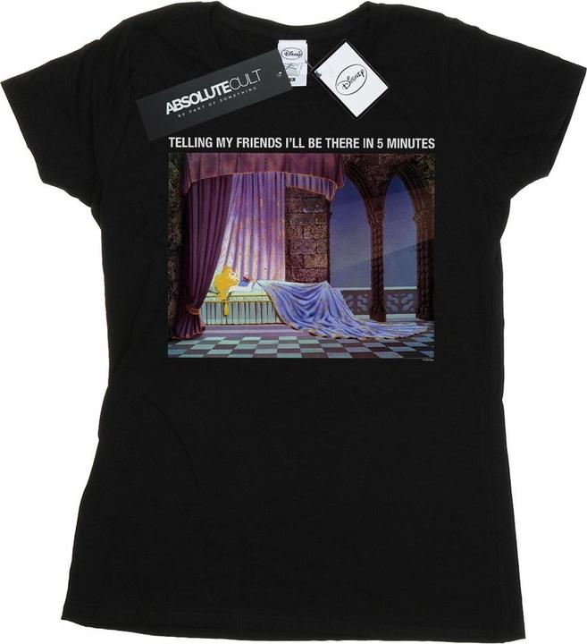 Actual product image Disney Womens/Ladies Sleeping Beauty I'll Be There In 5 Cotton T-Shirt (L)