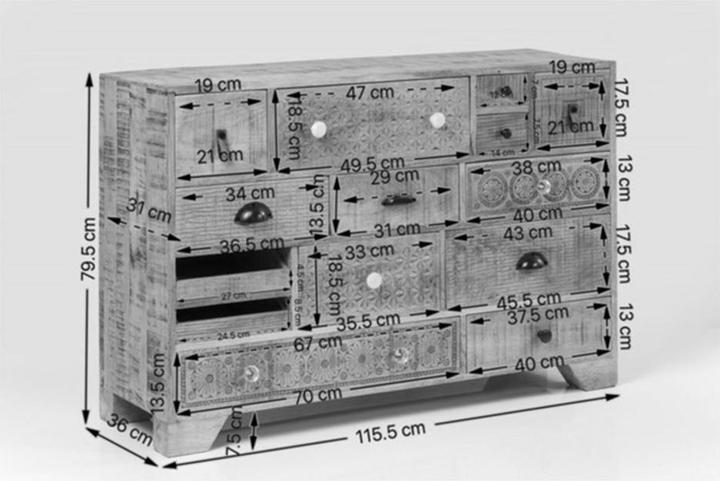 Produktbild Kare Design Soleil (115 x 36 x 80 cm)