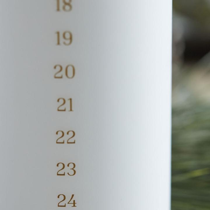 Image du produit House Doctor Bougie calendrier, HDForest, Blanc (1 pcs)