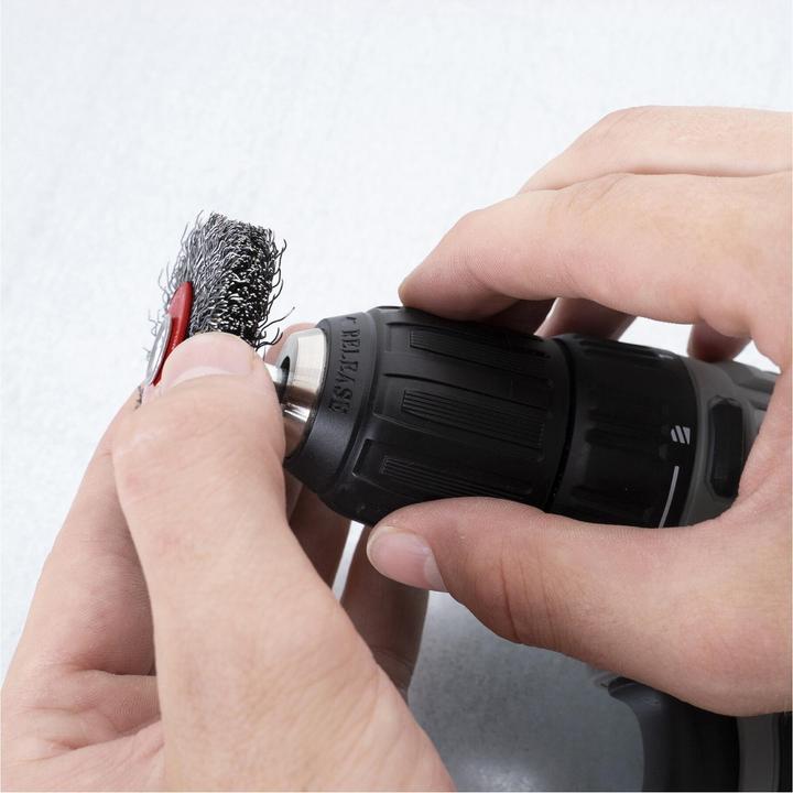 Immagine prodotto Stier Spazzola circolare ø 50 mm, ø codolo 6 mm, 0,3 mm, ondulata, acciaio