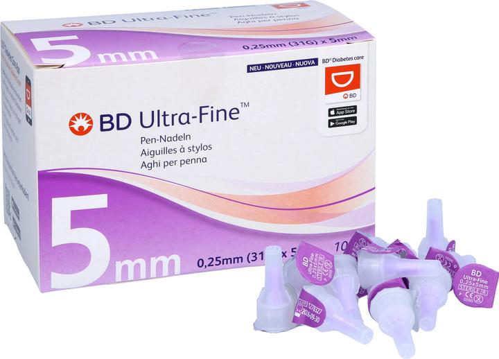 Immagine prodotto BD Pen Nadel 31G 0.25x5mm (Aghi a penna + aghi monouso)