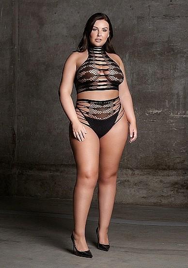 Actual product image Le Désir Carpo XLVI - Two Piece with Turtleneck, Crop Top and Pantie - Plus Size (One size)