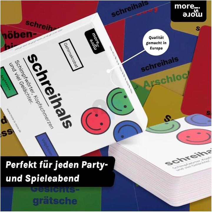 Produktbild More is more schreihals - Schimpfwörter, Kopfschmerzen und viel Gelächter. (Deutsch)