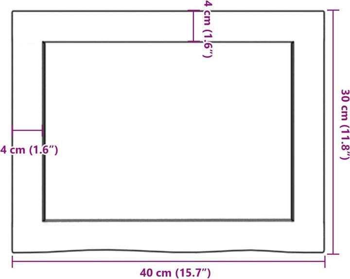 Actual product image VidaXL Siegfried (40 x 4 x 30 cm)