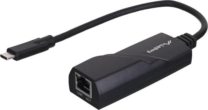 Lanberg NC-1000-02 Network adapter (USB 3.1, USB-C, 1x 10/100 / 1000Mbps) (USB-C, RJ45 Gigabit Ethernet (1x))