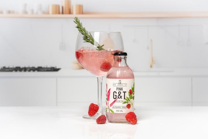 Produktbild Sir. James 101 Pink Gin & Tonic ohne Alkohol (1 x 25 cl)