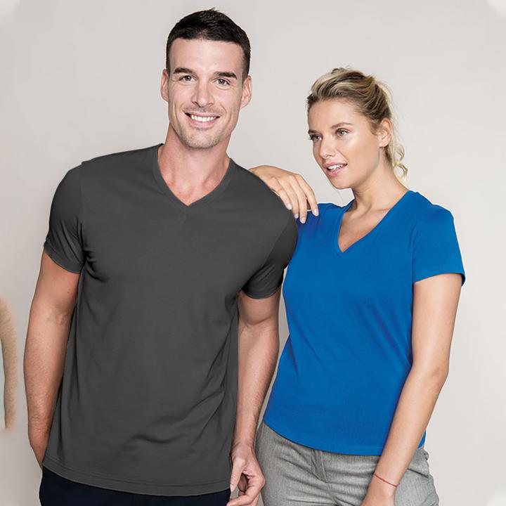 Actual product image Kariban T-shirt slim fit V-neck (96, 102, 122, 4XL)