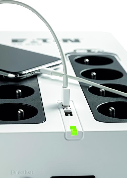Productafbeelding Eaton 3S850D Ononderbreekbare voeding (UPS) Stand-by (Offline) 850 VA 8 AC-uitgangen (850 VA, 510 W, Standby UPS)