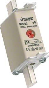 Produktbild Hager Sicherungseinsatz DIN-000 63A (NH-DIN Sicherung, 63 A)