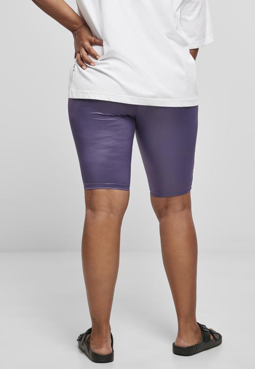 Actual product image Urban Classics Ladies Imitation Leather Cycle Shorts (XS)