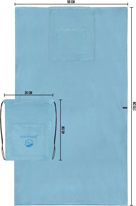 Produktbild Normani Badehandtuch mit Rucksackfunktion (90 x 170 cm)
