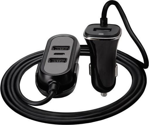 Tracer Charger Multicharge 3x USB-A 1x USB-C 7.2 A (TRAADA46351)
