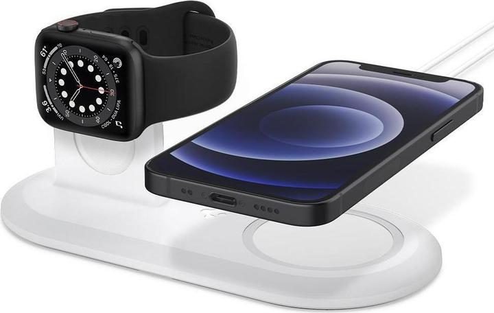 Produktbild Spigen Magfit Duo Apple Magsafe & Watch Charger Stand (5 W)
