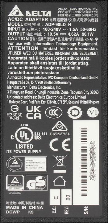 Actual product image Delta ADP-90DD B (90 W)