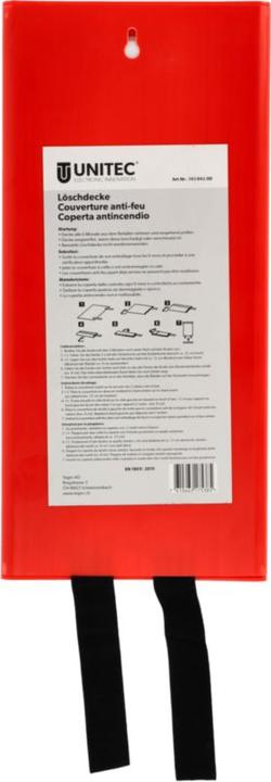 Image du produit Unitec Couverture ignifuge en fibre de verre 120 x 180 cm