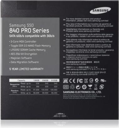 Actual product image Samsung 840 Pro Basic (512 GB, 2.5")