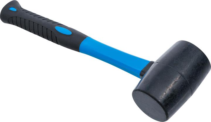 Produktbild BGS Gummihammer Fiberglasstiel schwarzer Kopf Ø 50 mm 280 g (459 g)