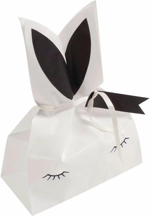 Produktbild Folia Bastelset Papiertüten-Set Häschen braun/rosa/weiss 9 St. (Geschenktüte, 9 x)