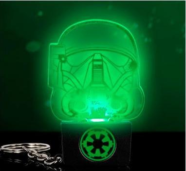 Actual product image Paladone Products Star Wars Rogue One Death Trooper Keyring Light