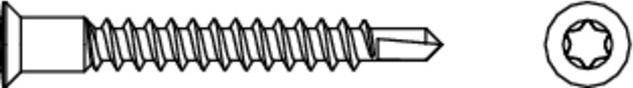 Produktbild Maco Sonderbohrschraube POWER, Holz/PVC, 4,5x38 mm, TX 20, silber (367828)