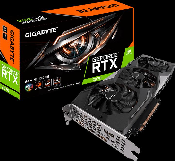 Actual product image Gigabyte GeForce RTX 2070 Gaming (8 GB)
