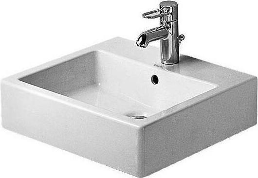 Duravit Plan de toilette VERO avec lavabo HLB 500x470mm, fermé 1 HL blanc WG (47 cm, 50 cm)