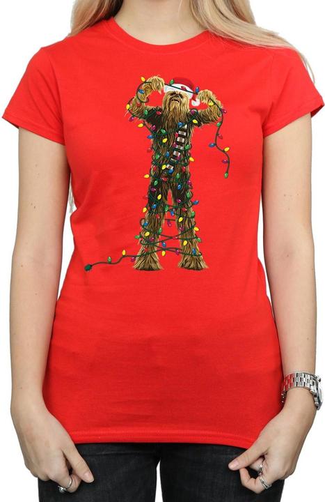 Image du produit Star Wars - T-shirt CHEWBACCA CHRISTMAS LIGHTS - Femme (S)