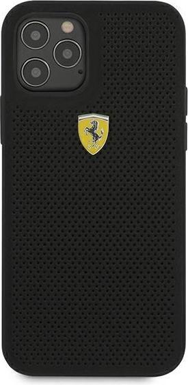 Actual product image Ferrari FESPEHCP12LBK iPhone 12 Pro Max 6.7" czarny/black hardcase On Track Perforated (Apple iPhone 12 Pro Max)