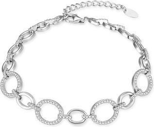 Produktbild Agato Modern silver bracelet with zircons AGB780/21