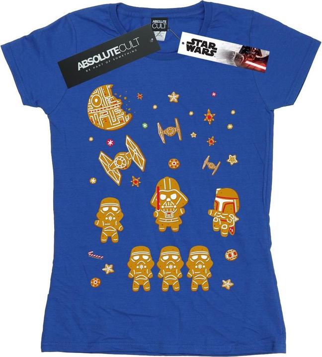 Actual product image Star Wars Womens/Ladies Gingerbread Empire Cotton T-Shirt (M)
