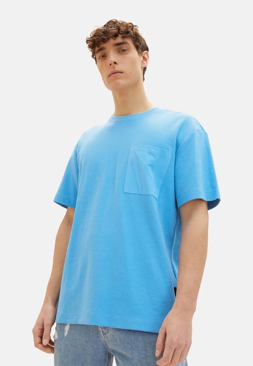 Produktbild Tom Tailor T-Shirt Kurzarmshirt structured mit Brusttasche (XL)