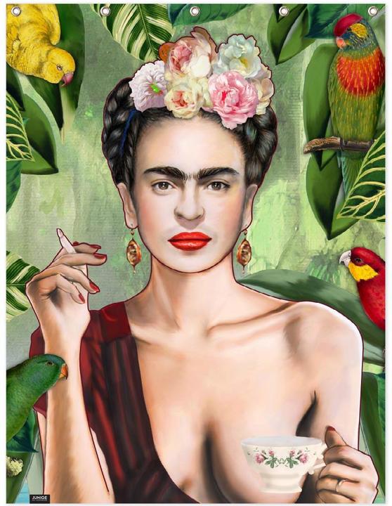 Juniqe Frida Con Amigos - Frida Kahlo (150 x 200 cm)