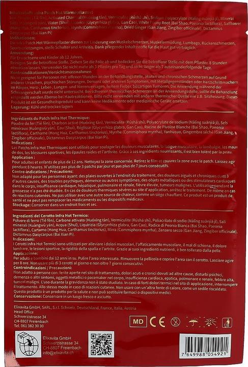 Immagine prodotto Elixavita Patch Infra riscaldante 10 (10 x)