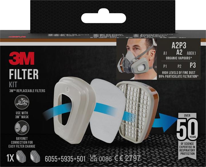 Actual product image 3M - (A2, A2P3, P3, 2 x)