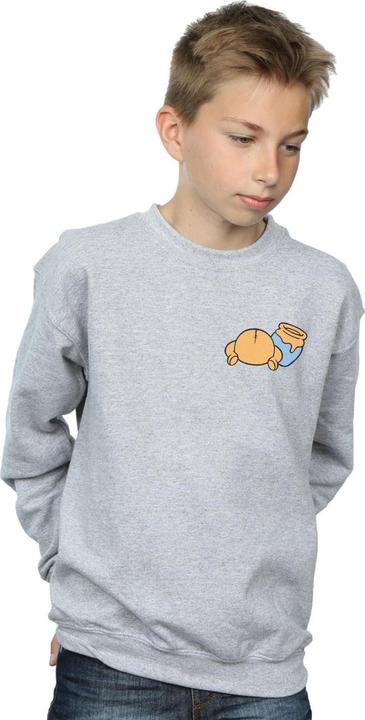 Actual product image Disney Boys Winnie The Pooh Backside Breast Print Sweatshirt (152, 158)